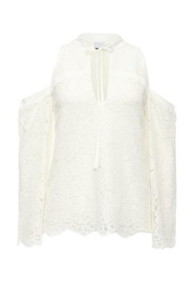 LOST INK  COLD SHOULDER LACE BLOUSE