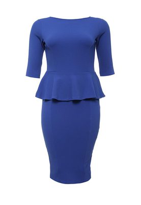 Just Joan  PEPLUM PENCIL DRESS IN TEXTURE